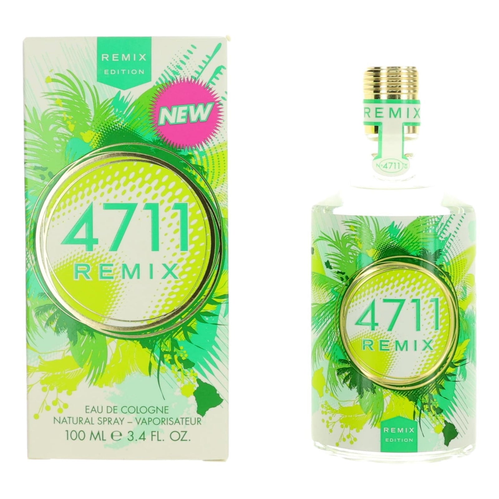 4711 Remix Green Oasis By Muelhens, 3.4oz Eau De Cologne Spray For Unisex - Rochan Shop