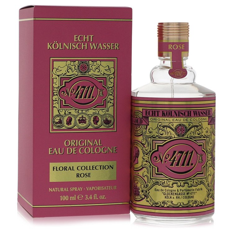 4711 Floral Collection Rose By 4711 Eau De Cologne Spray (Unisex) 3.4 Oz (Men)