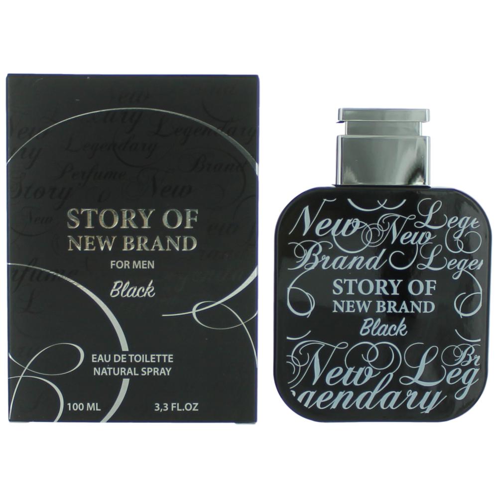 Story Of New Brand Black By New Brand, 3.3 Oz Edt Spray For Men