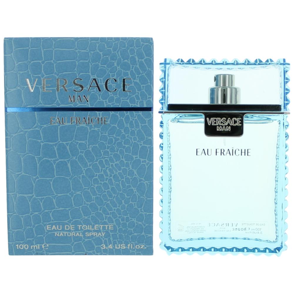 Versace Man Eau Fraiche By Versace, 3.4 Oz Edt Spray For Men