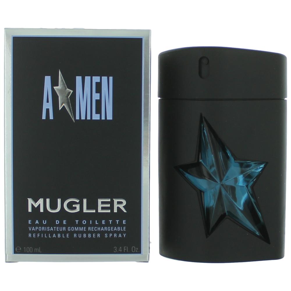 Angel By Thierry Mugler, (A*Men) 3.4oz Edt Refillable Rubber Spray Men - Rochan Shop