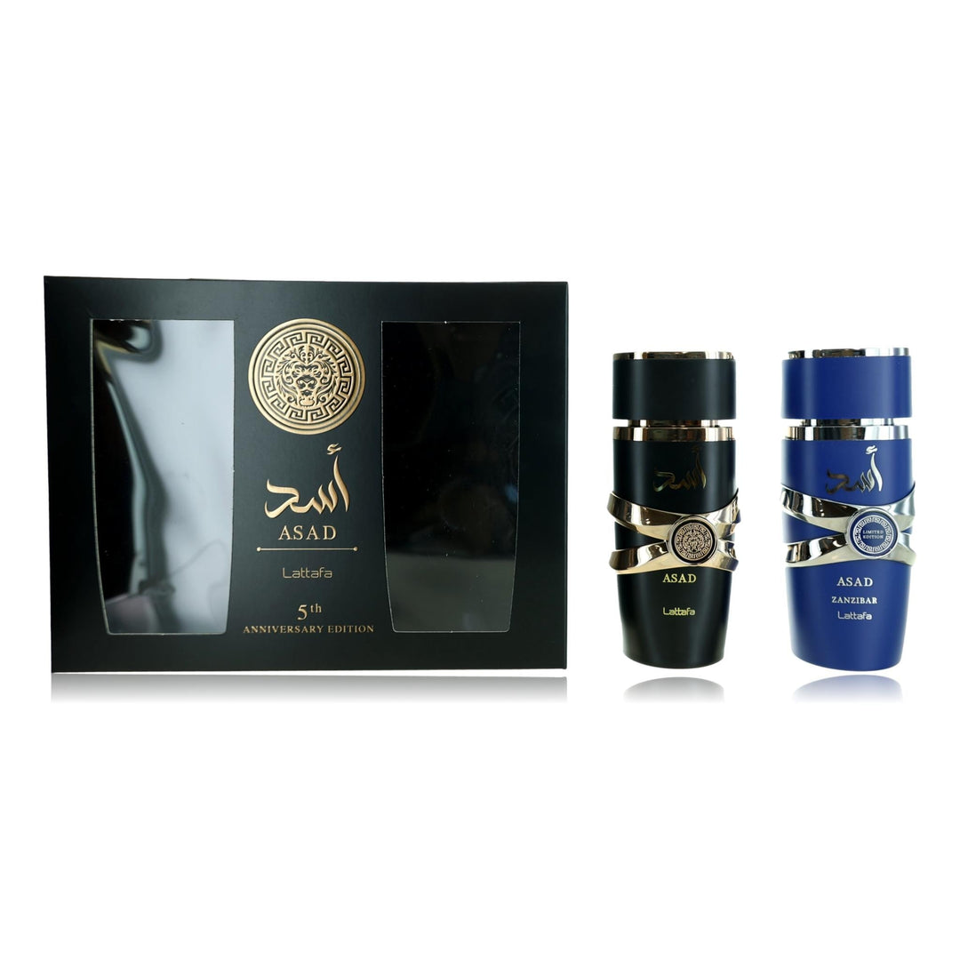 Asad 5th Anniversary Edition By Lattafa, 2 Piece Gift Set For Men - Rochan Shop