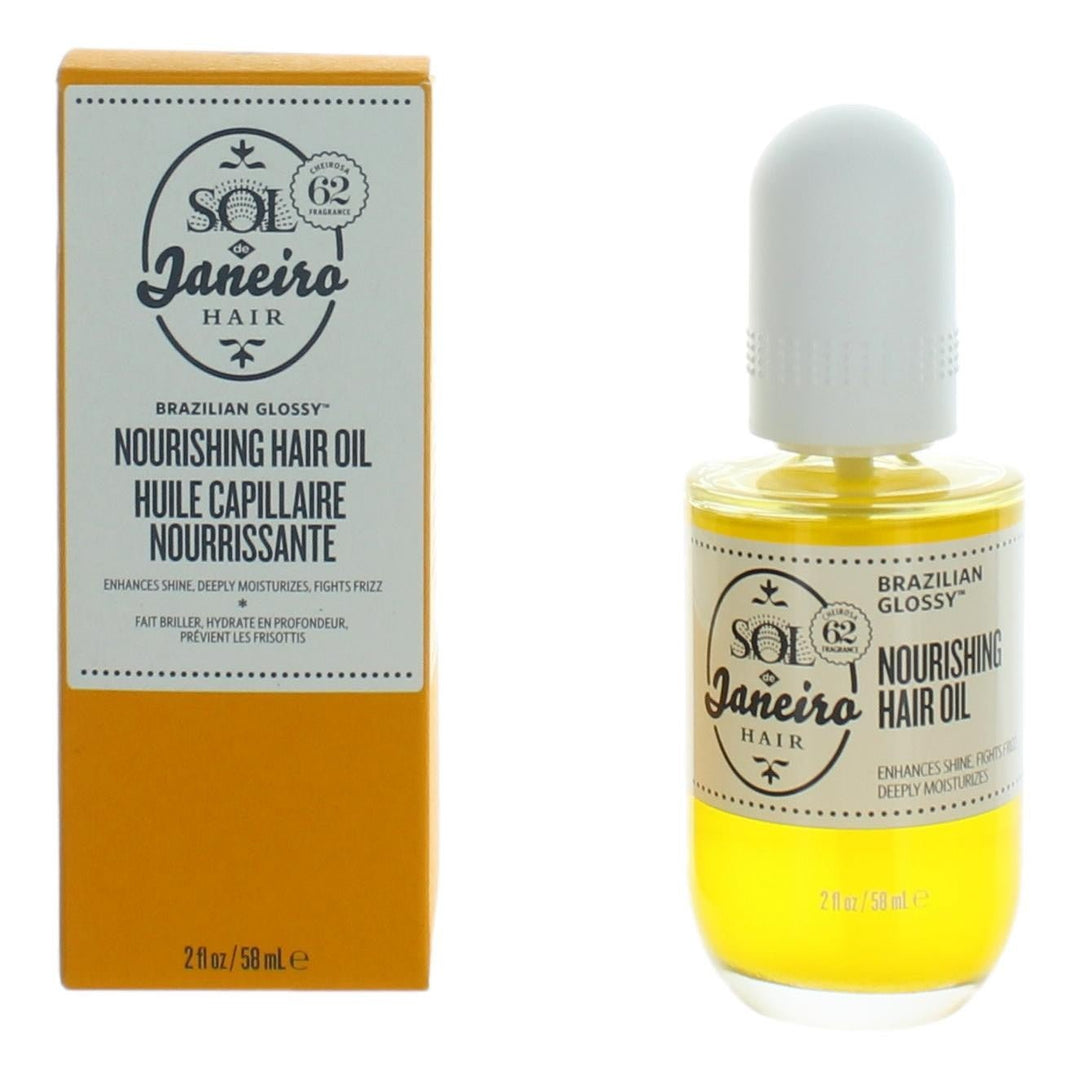 Brazilian Glossy Nourishing Hair Oil By Sol De Janeiro, 2oz Hair Oil Treatment - Rochan Shop