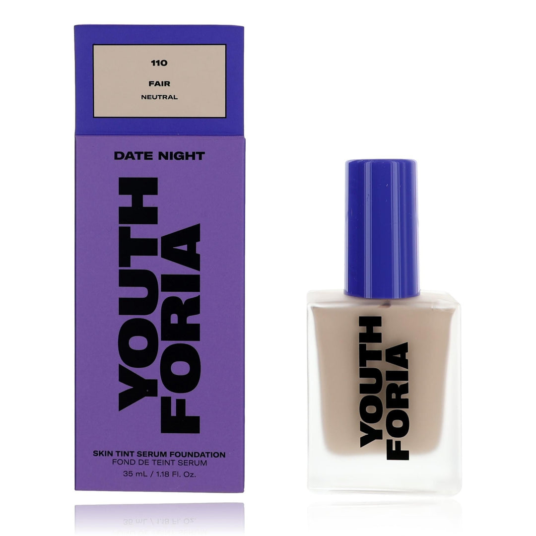 Date Night By Youthforia, 1.18 Oz Skin Tint Serum Foundation 110 Fair - Rochan Shop