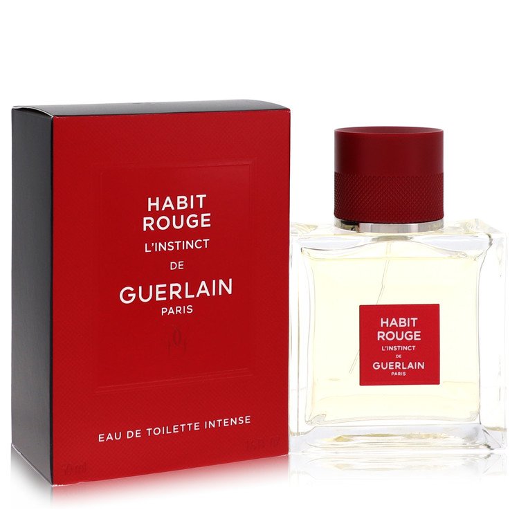 Habit Rouge L'instinct By Guerlain Eau De Toilette Intense Spray 1.6 Oz (Men) - Rochan Shop