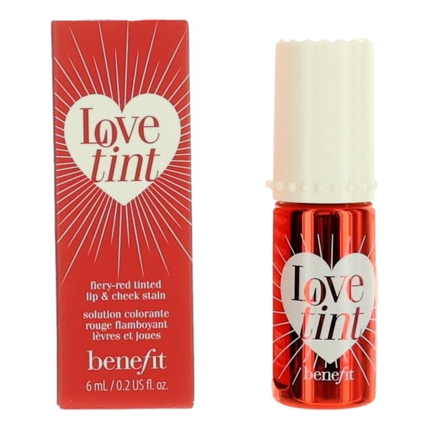 Love Tint By Benefit, .2 Oz Fiery Red Tined Lip & Cheek Stain - Rochan Shop