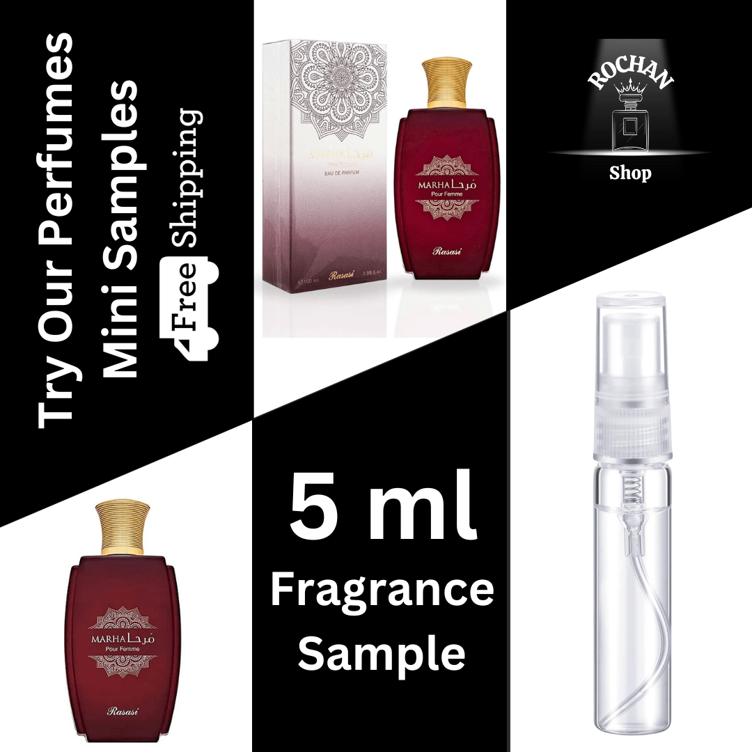 Marha Pour Femme By Rasasi Eau De Parfum Spray 5 ml Sample (Women) - Rochan Shop