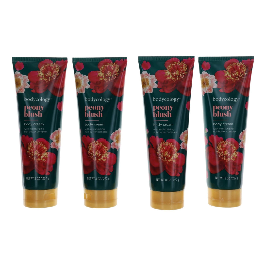 Peony Blush By Bodycology, 4 Pack 8 Oz Moisturizing Body Cream Women - Rochan Shop