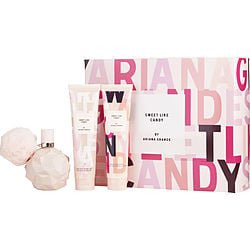 Sweet Like Candy By Ariana Grande By Ariana Grande Eau De Parfum Spray 3.4 Oz & Body Souffle 3.4 Oz & Bath And Shower Gel 3.4 Oz (Women) - Rochan Shop