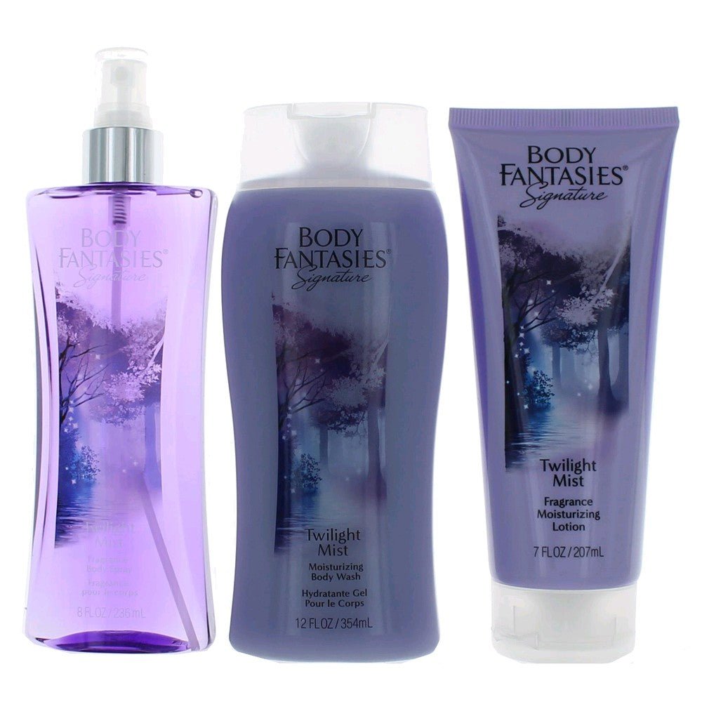 Twilight Mist By Body Fantasies, 3 Piece Set For Women - Rochan Shop