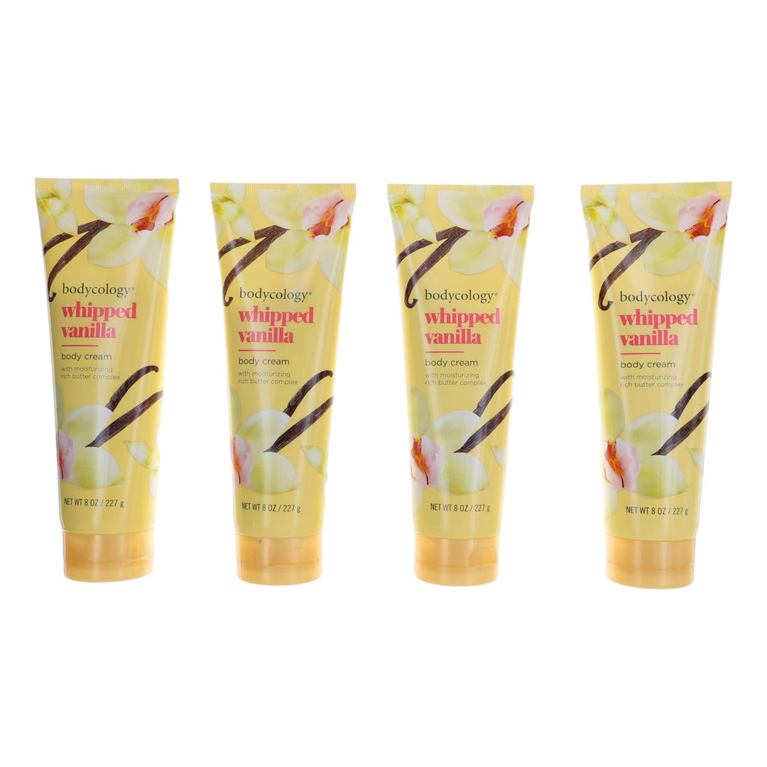 Whipped Vanilla By Bodycology, Pack 4 Of 8oz Each Moisturizing Body Cream Women - Rochan Shop