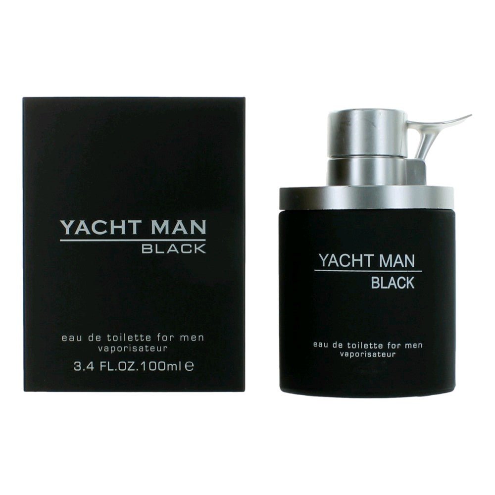 Yacht Man Black By Myrurgia, 3.4 Oz Edt Spray For Men - Rochan Shop