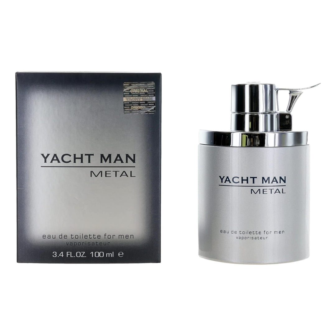 Yacht Man Metal By Myrurgia, 3.4 Oz Edt Spray For Men - Rochan Shop