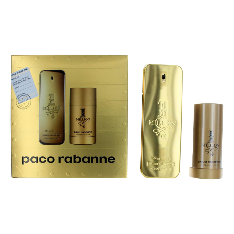1 Million By Paco Rabanne, 2 Piece Gift Set For Men - Rochan Shop