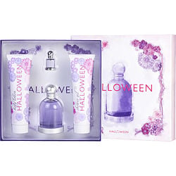 Halloween By Jesus Del Pozo Edt Spray 3.4 Oz & Body Lotion 5 Oz & Shower Gel 5 Oz & Edt 0.15 Oz Mini (Women) - Rochan Shop