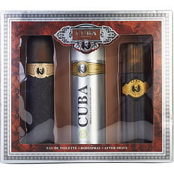 Cuba Gold By Cuba Edt Spray 3.3 Oz & Aftershave Spray 3.3 Oz & Body Spray 6.6 Oz (Men) - Rochan Shop