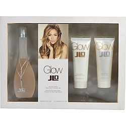 Glow By Jennifer Lopez Edt Spray 3.4 Oz & Body Lotion 2.5 Oz & Shower Gel 2.5 Oz (Women) - Rochan Shop