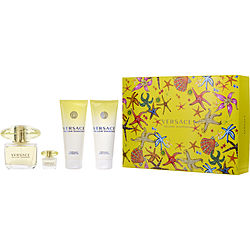 Versace Yellow Diamond By Gianni Versace Edt Spray 3 Oz & Body Lotion 3.4 Oz & Shower Gel 3.4 Oz & Edt 0.17 Oz Mini (Women) - Rochan Shop