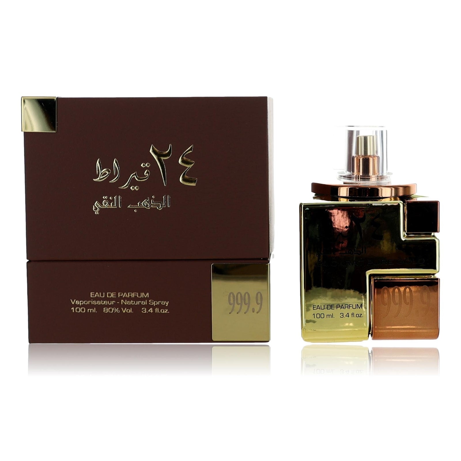 24 Carat Pure Gold By Lattafa, 3.4 Oz Edp Spray For Unisex - Rochan Shop