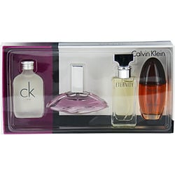 Calvin Klein Variety By Calvin Klein 4 Piece Womens Mini Variety With Obsession & Euphoria & Eternity & Ck One And All Are 0.5 Oz Minis (Women)