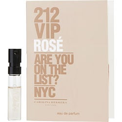 212 Vip Rose By Carolina Herrera Eau De Parfum Spray Vial On Card (Women)