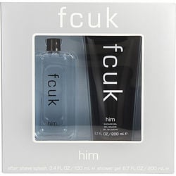 Fcuk By French Connection Aftershave Splash 3.4 Oz & Shower Gel (Men) - Rochan Shop