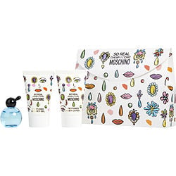 Moschino Cheap & Chic So Real By Moschino Edt 0.16 Oz Mini & Body Lotion 0.8 Oz & Shower Gel 0.8 Oz (Women) - Rochan Shop