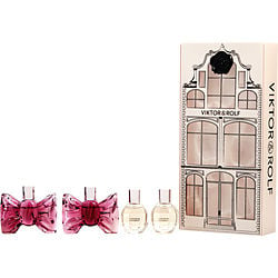 Viktor & Rolf Variety By Viktor & Rolf 4 Piece Mini Variety With 2 X Flowerbomb Eau De Parfum 0.24 Oz & 2 X Bonbon Eau De Parfum (Women) - Rochan Shop