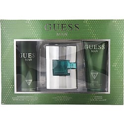 Guess Man By Guess Edt Spray 2.5 Oz & Deodorant Spray 6 Oz & Shower Gel 6.7 Oz (Men)