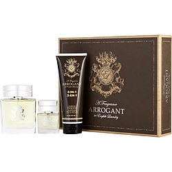 Arrogant By English Laundry Edt Spray 3.4 Oz & 3 In 1 Body Wash 8 Oz & Edt Spray 0.68 Oz (Men) - Rochan Shop