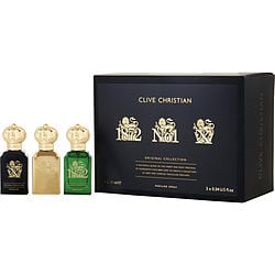 Clive Christian Variety By Clive Christian Original Collection Set Clive Christian 1872 & Clive Christian No 1 & Clive Christian X All Are Perfume Spray 0.3 Oz Mini (Men) - Rochan Shop