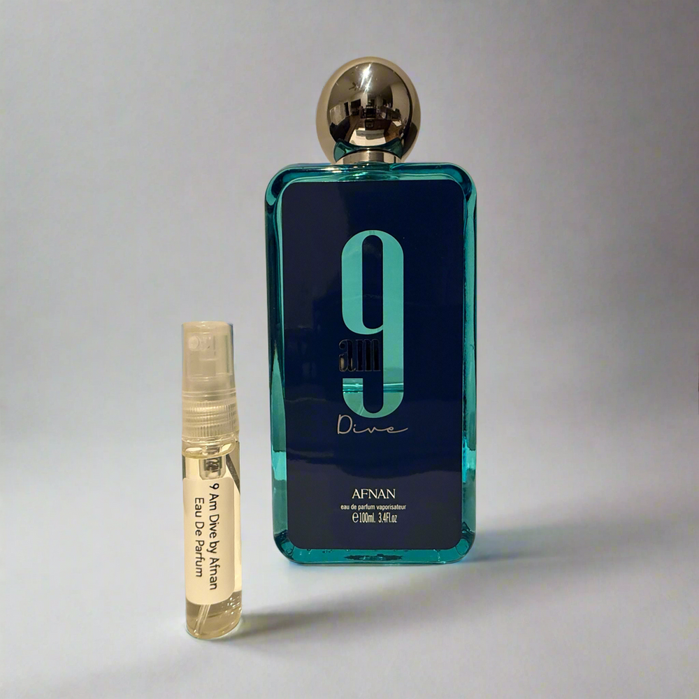 9 Am Dive by Afnan Eau De Parfum Spray 5 ml Sample (Unisex) - Rochan Shop