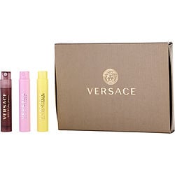 Versace Variety By Gianni Versace 3 Piece Womens Variety With Bright Crystal & Crystal Noir & Yellow Diamond And All Are Edt Sprays 0.03 Oz Vials (Women)