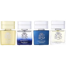 English Laundry Variety By English Laundry 4 Piece Mens Variety With Notting Hill & Riviera & Oxford Bleu & Arrogant And All Are Edp 0.68 Oz (Men) - Rochan Shop