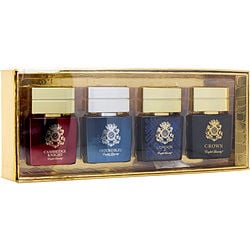 English Laundry Variety By English Laundry 4 Piece Mens Variety With London & Crown & Oxford Blue & Cambridge Knight And All Are Edp 0.68 Oz (Men) - Rochan Shop