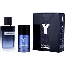 Y By Yves Saint Laurent Eau De Parfum Spray 3.3 Oz & Deodorant Stick (Men)