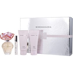 Bcbgmaxazria By Max Azria Eau De Parfum Spray 3.4 Oz & Body Lotion 3.4 Oz & Bath Shower Gel 3.4 Oz & Eau De Parfum Rollerball 0.33 Oz Mini (Women) - Rochan Shop