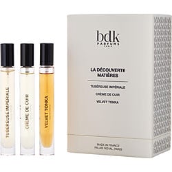 Bdk Parfums By Bdk Parfums 3 Piece Mini Variety With Tuberuse & Oud Abramad & Creme De Cuir And All Are Eau De Parfum 10 Ml/0.33 Oz (Unisex) - Rochan Shop