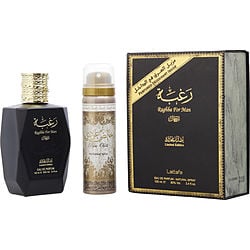 Lattafa Raghba Man By Lattafa Eau De Parfum Spray 3.4 Oz & Deodorant Spray (Men) - Rochan Shop