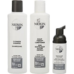 Nioxin By Nioxin Set 3 Piece Full Kit System 2 With Cleanser Shampoo 5 Oz & Scalp Therapy Conditioner 5 Oz & Scalp Treatment 1.3 Oz (Unisex) - Rochan Shop