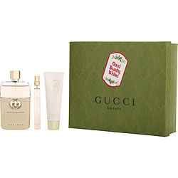 Gucci Guilty Pour Femme By Gucci Eau De Parfum Spray 3 Oz & Body Lotion 1.6 Oz & Eau De Parfum Spray 0.33 Oz Mini (Women) - Rochan Shop