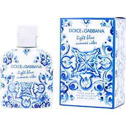 D & G Light Blue Summer Vibes By Dolce & Gabbana Edt Spray (Men) - Rochan Shop