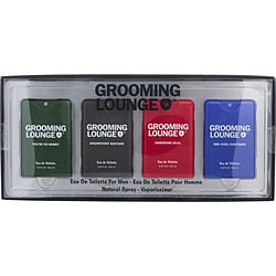 Grooming Lounge Variety By Grooming Lounge 4 Piece Pocket Spray Set With You're So Money & Magnificent Bastard & Handsome Devil & One Cool Customer And All Are Edt Spray 0.6 Oz (Men) - Rochan Shop