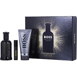 Boss Bottled By Hugo Boss Parfum Spray 3.3 Oz & Shower Gel 3.3 Oz & Parfum Spray 0.3 Oz Mini (Men) - Rochan Shop