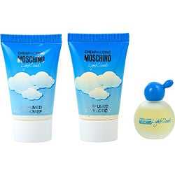 Cheap & Chic Light Clouds By Moschino Edt Mini 0.16 Oz & Body Lotion 0.8 Oz & Bath And Shower Gel 0.8 Oz (Women) - Rochan Shop