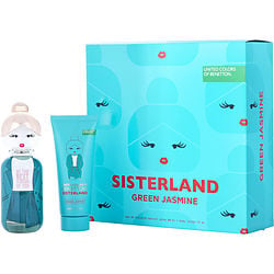 Benetton Sisterland Green Jasmine By Benetton Edt Spray 2.7 Oz & Body Milk (Women) - Rochan Shop