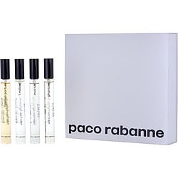 Paco Rabanne Variety By Paco Rabanne 4 Piece Mens Mini Variety With 1 Million Parfum & 1 Million Edt & Phantom & Invictus And All Are 0.34 Oz Minis (Men)