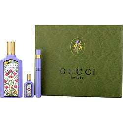 Gucci Flora Gorgeous Magnolia By Gucci Eau De Parfum Spray 3.3 Oz & Eau De Parfum Spray 0.33 Oz & Eau De Parfum 0.16 Oz Mini (Women)