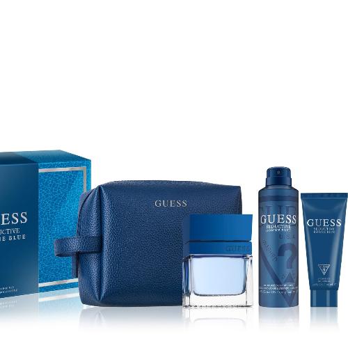 Guess Seductive Homme Blue 4 Piece Gift Set Guess Men's Gift Sets