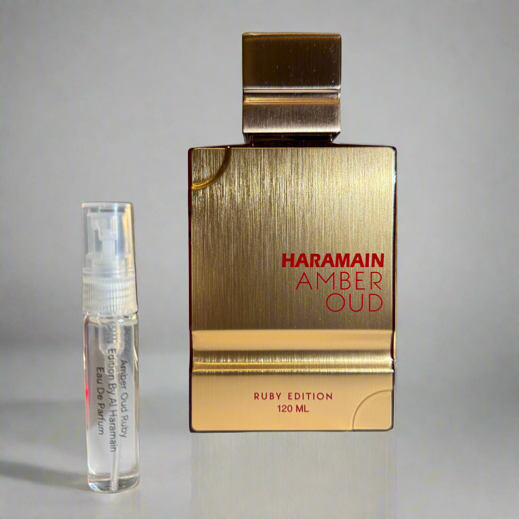 Amber Oud Ruby Edition By Al Haramain Eau De Parfum Spray 5 ml Sample (Unisex) - Rochan Shop